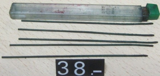 38 MINAS JOHANN FABER 225 VERDES 10cms
